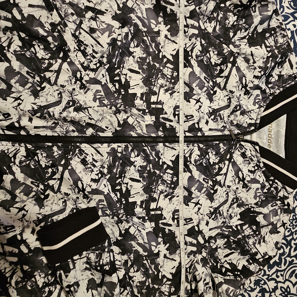 Steve Madden Black and White Bomber Jacket - Picture 3 of 3